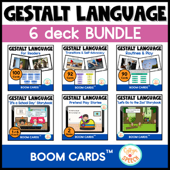 Preview of Gestalt Language Processing Bundle Boom Cards™