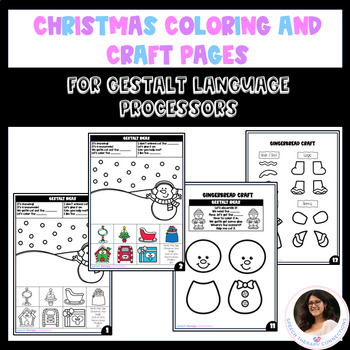 Preview of Gestalt Language Processing - Christmas Activities