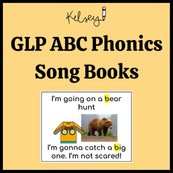 Preview of Gestalt Language Processing (GLP) ABCs Phonics Song Books GROWING BUNDLE