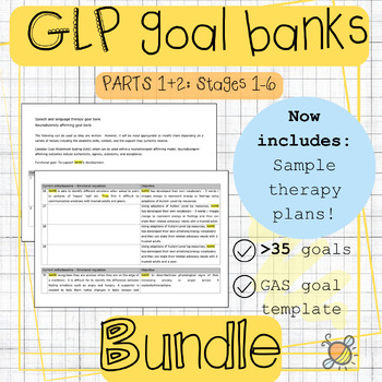 Preview of Gestalt Language Processing GLP | IEP Goal Bank BUNDLE | Autism | Speech therapy