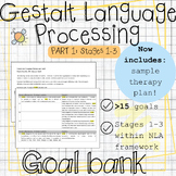 Gestalt Language Processing Goal Bank | Stages 1-3 Autism 