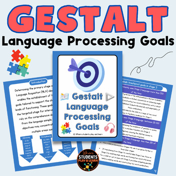 Preview of Gestalt Language Processing Goals Guide (Handout)