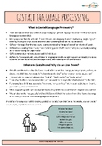 Gestalt Language Processing Info Sheet & Examples