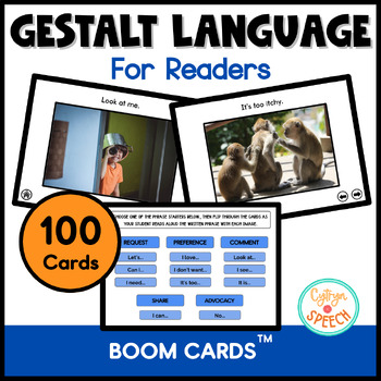 Preview of Gestalt Language Processing for Readers, Language for Autism Boom Cards™