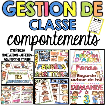 Preview of Gestion de classe - COMPORTEMENTS - French Classroom Management
