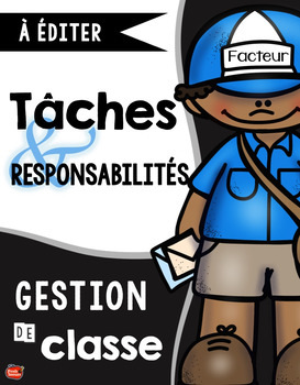 Preview of Gestion de classe: Les tâches et responsabilités / Classroom Jobs en français
