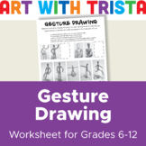 Gesture Drawing Art Worksheet