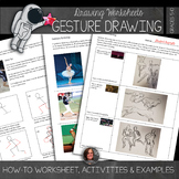 Gesture Drawing Worksheets with Student Examples