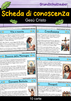 Preview of Gesù Cristo - Scheda di conoscenza - Personaggi famosi (Italiano)