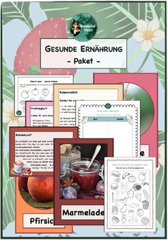 Preview of Gesunde Ernährung Paket DAZ, German, Healthy Nutrition Collection Deutsch