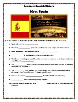 Preview of Get Acquainted with Spain: Student Activities