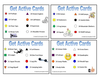 Preview of Get Active Cards