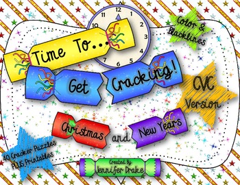 Preview of Christmas & New Year CVC Cracker Puzzles