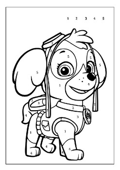 paw patrol coloring book chase