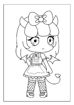 Bad Guy Gacha Life Coloring Pages - Free Printable Coloring Pages