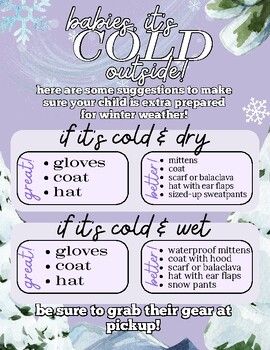 Winter Clothes Chart - How To Get Dressed - Step by Step
