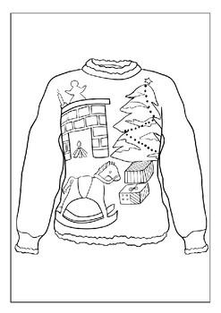 Get Festive with Our Printable Christmas Sweater Coloring Pages ...