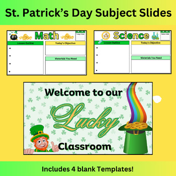 Preview of Get Lucky with Our St. Patrick's Day Class Agenda Google Slides!