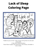 Get More Sleep Coloring Page for Teens:Character Education