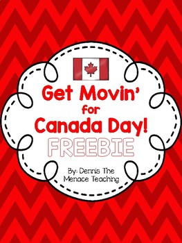 Preview of Get Movin' for Canada Dance FREEBIE!