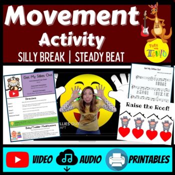Preview of Get My Sillies Out - An Action Song | Steady Beat | Silly Break