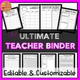 Teacher Lesson Planner and Binder (EDITABLE)