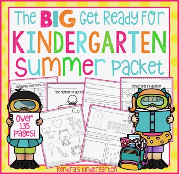 Get Ready For Kindergarten Summer Packet By Kendra S Kindergarten