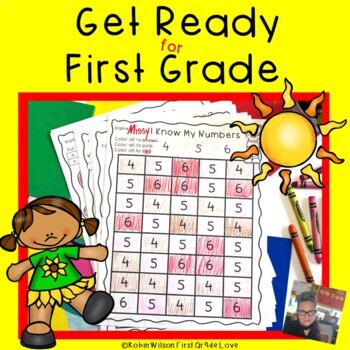 Preview of Get Ready for First Grade-Summer Skills Packet