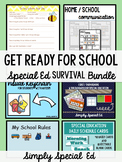 Get Ready for School!  Special Education Survival Bundle