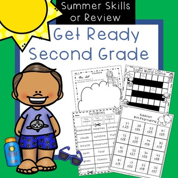 Preview of Get Ready for Second Grade-Summer Skills or Review