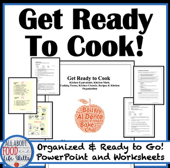 Preview of Get Ready to Cook Handouts - 8 Lessons! | FACS, FCS, family and consumer science