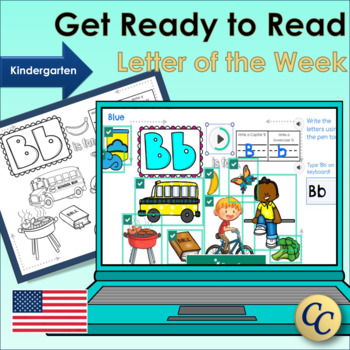 Preview of Get Ready to Read Learning Beginning Letter Sounds, Short and Long Vowels