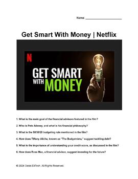 Preview of Get Smart With Money | Netflix 2022 Documentary Worksheet