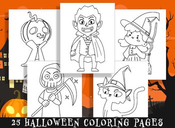 Preview of Get Spooky with these Adorable Halloween Coloring Pages for Kids
