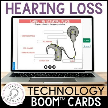 Preview of Deaf Education Self Advocacy Hearing Loss Devices Cochlear Implant Boom™ Cards
