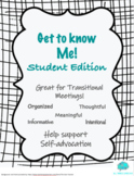 Get To Know Me - Student Edition