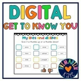 Get To Know You Activity Digital