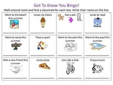 Back to school - Get To Know You Bingo
