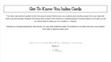 Get-To-Know-You Digital Index Cards