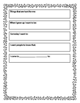 Get To Know You Printable Worksheet by BlueMochaSLP | TPT