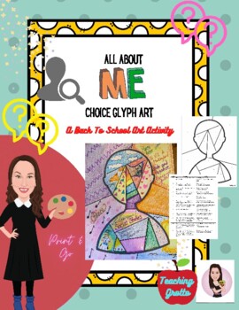 Preview of Get To Know You. Student Glyph Choice Art. Back To School Art Activity