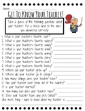 Get To Know Your Teacher!