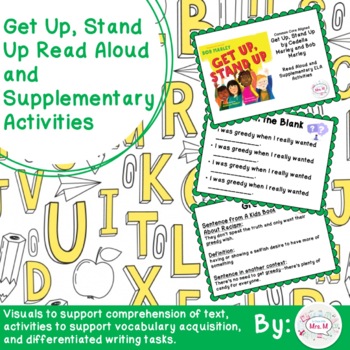 Preview of Get Up, Stand Up Aloud and Supplementary ELA Activities Distance Learning