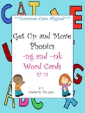 Get Up and Move Phonics ***-ng & -nk Endings Word Cards***