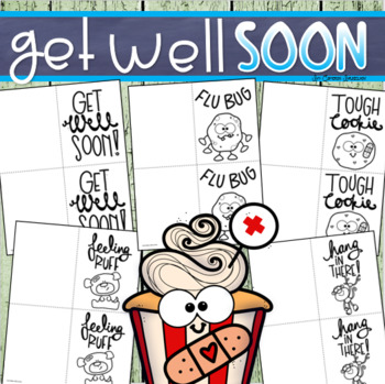 Preview of Get Well Soon Cards Writing Activity for Students
