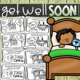 Get Well Soon Mini Book Activity Cards for Students or Class