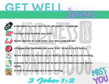 Preview of Get Well Soon Tags