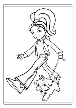 polly pocket and friends coloring pages