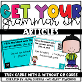 Grammar Task Cards: Articles (a, an, the)