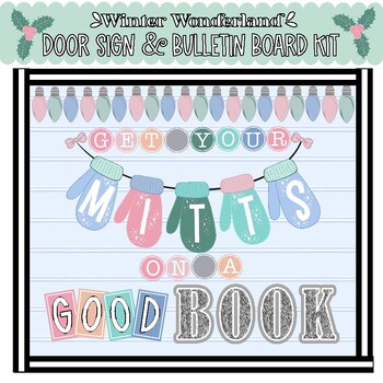 Preview of Get Your Mitts on a Good Book- Reading Activity/ Bulletin Board/ Door Sign